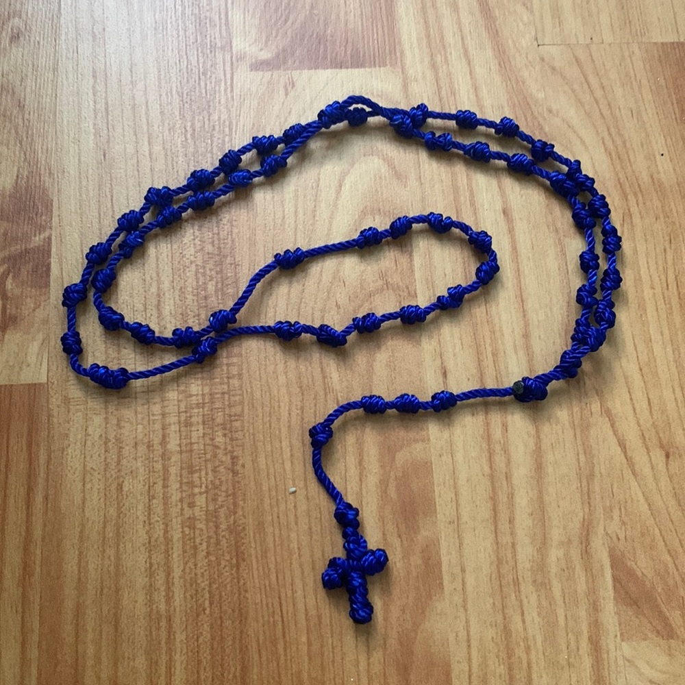 Handmade Blue Rosary